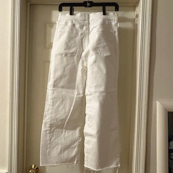 J.Crew Factory Wide-Leg Cropped Jean in All-Day Stretch - Picture 8 of 9